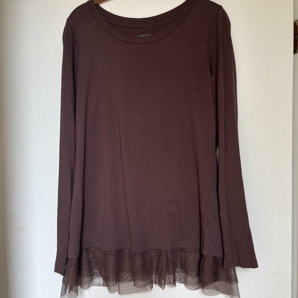 TOP WITH LACEY TRIM - Picture 1 of 8